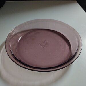 Pyrex Cranberry Purple Glass #209 Pie Plate Dish 9.75”